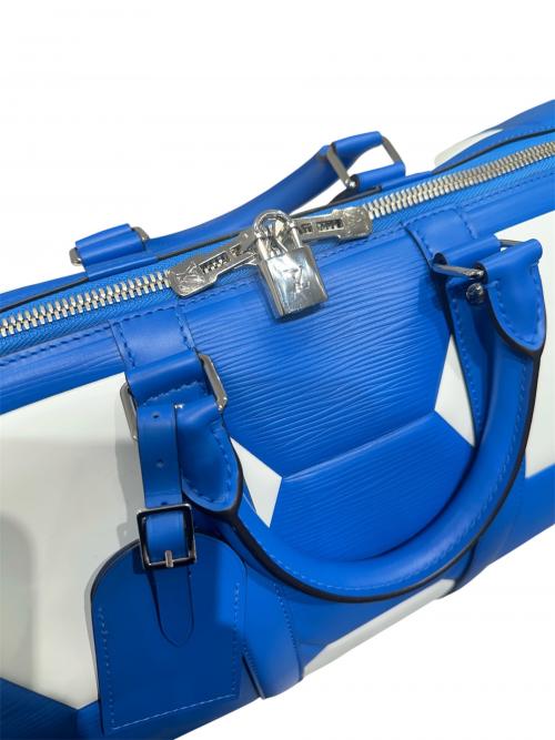 LOUIS VUITTON（ルイ ヴィトン）LOUIS VUITTON (ルイ ヴィトン) Keepall Bandoulière 55 FIFA World Cup Russia 2018 M52120 2018年製 ブルー サイズ:55の古着・服飾アイテム