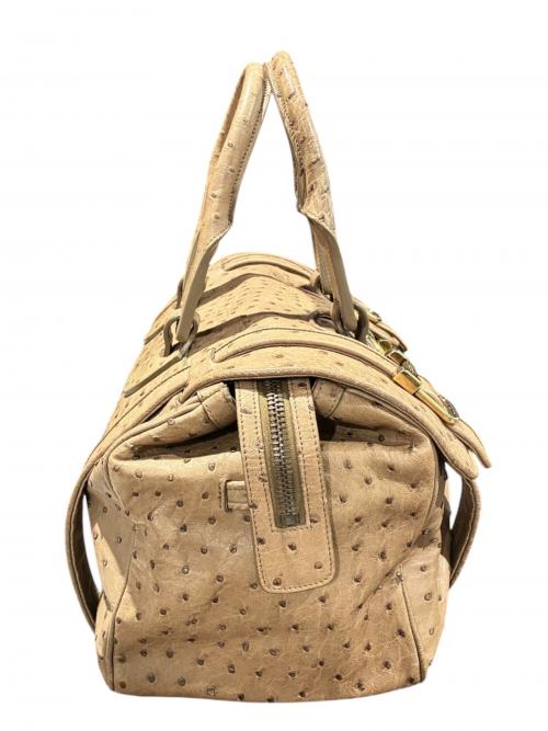 GUCCI（グッチ）GUCCI (グッチ) オーストリッチボストンバッグ/251822 ブラウン サイズ:-の古着・服飾アイテム
