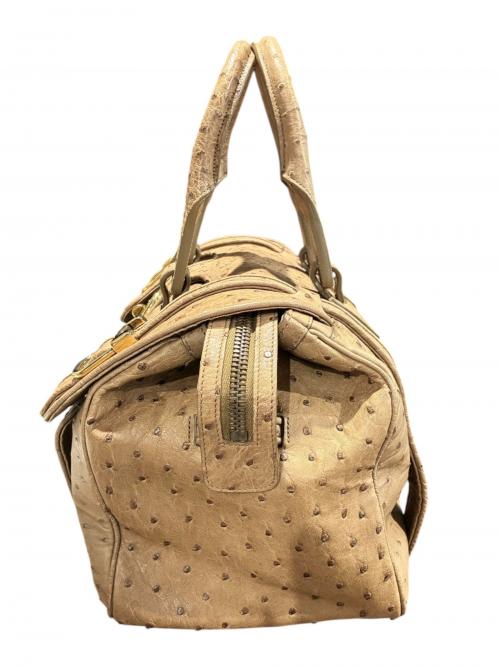 GUCCI（グッチ）GUCCI (グッチ) オーストリッチボストンバッグ/251822 ブラウン サイズ:-の古着・服飾アイテム