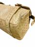 中古・古着 GUCCI (グッチ) オーストリッチボストンバッグ/251822 ブラウン サイズ:-：150000円