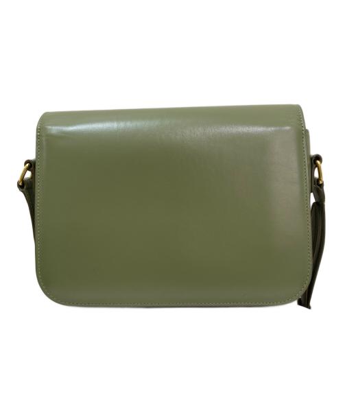 CELINE（セリーヌ）CELINE (セリーヌ) トリオンフショルダーバッグ グリーンの古着・服飾アイテム