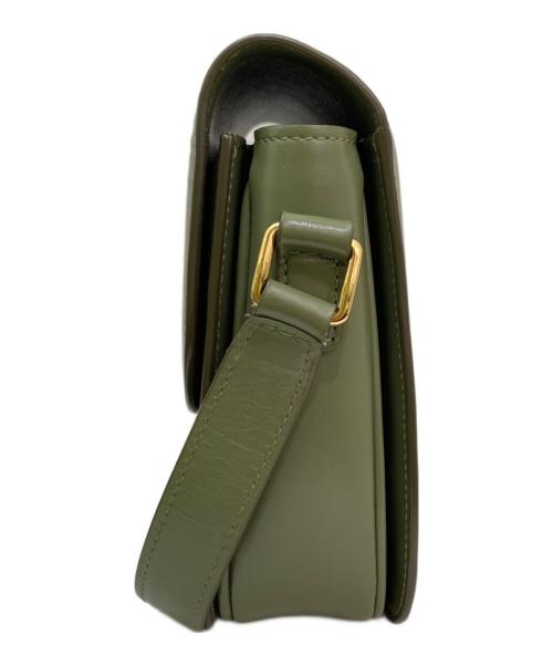 CELINE（セリーヌ）CELINE (セリーヌ) トリオンフショルダーバッグ グリーンの古着・服飾アイテム