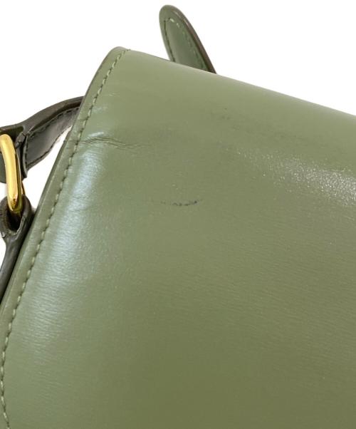CELINE（セリーヌ）CELINE (セリーヌ) トリオンフショルダーバッグ グリーンの古着・服飾アイテム