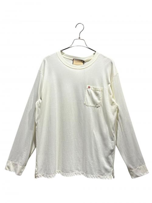 GUCCI（グッチ）GUCCI (グッチ) ロングスリーブTシャツ/752217 アイボリー サイズ:Sの古着・服飾アイテム