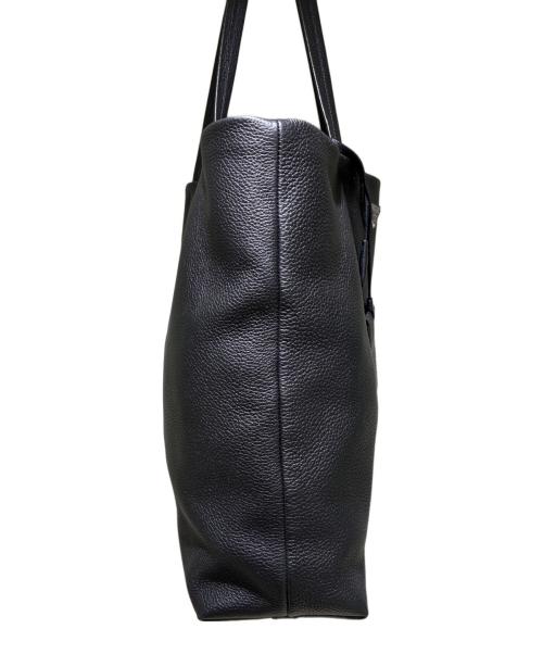 PRADA（プラダ）PRADA (プラダ) レザートートバッグ/トライアングルロゴ/ ブラックの古着・服飾アイテム