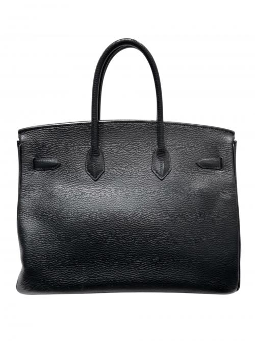 HERMES（エルメス）HERMES (エルメス) Birkin 35 バーキン 35/アルデンヌ/ブラック/シルバー金具/□H刻印/2004年製 ブラック サイズ:35の古着・服飾アイテム