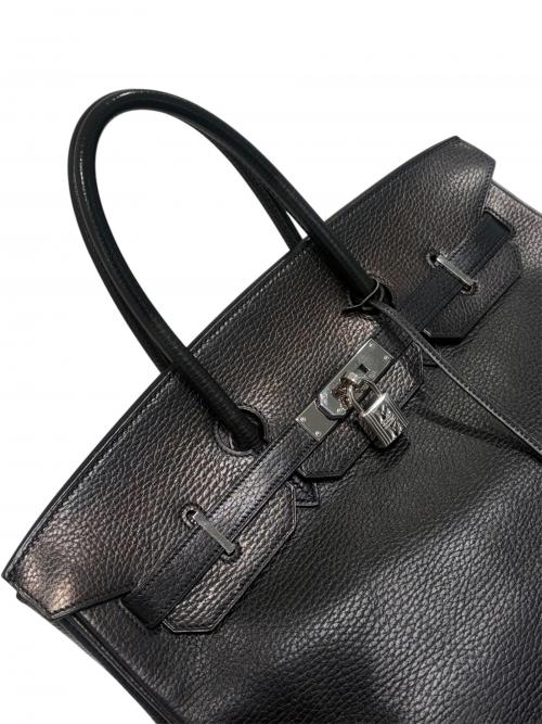 HERMES（エルメス）HERMES (エルメス) Birkin 35 バーキン 35/アルデンヌ/ブラック/シルバー金具/□H刻印/2004年製 ブラック サイズ:35の古着・服飾アイテム