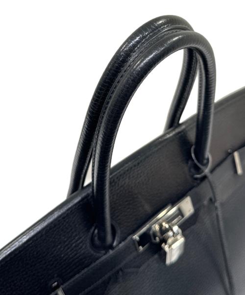 HERMES（エルメス）HERMES (エルメス) Birkin 35 バーキン 35/アルデンヌ/ブラック/シルバー金具/□H刻印/2004年製 ブラック サイズ:35の古着・服飾アイテム