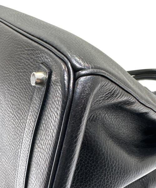HERMES（エルメス）HERMES (エルメス) Birkin 35 バーキン 35/アルデンヌ/ブラック/シルバー金具/□H刻印/2004年製 ブラック サイズ:35の古着・服飾アイテム