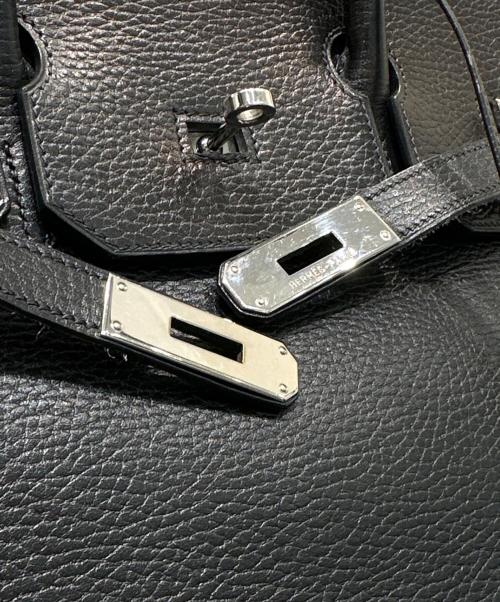 HERMES（エルメス）HERMES (エルメス) Birkin 35 バーキン 35/アルデンヌ/ブラック/シルバー金具/□H刻印/2004年製 ブラック サイズ:35の古着・服飾アイテム