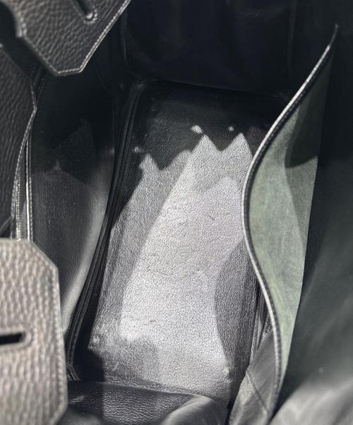 HERMES（エルメス）HERMES (エルメス) Birkin 35 バーキン 35/アルデンヌ/ブラック/シルバー金具/□H刻印/2004年製 ブラック サイズ:35の古着・服飾アイテム