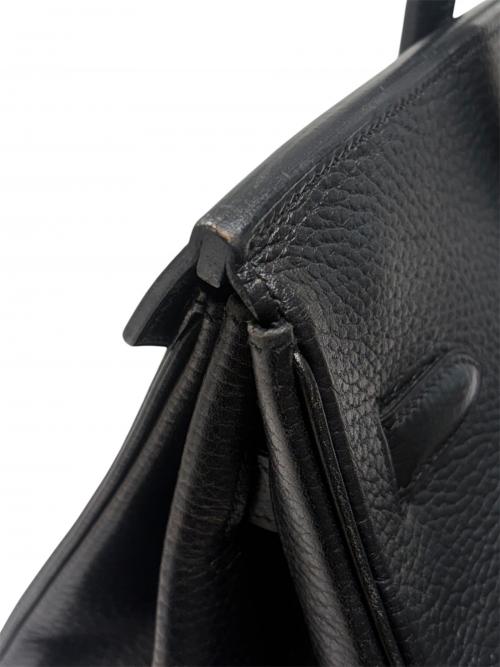 HERMES（エルメス）HERMES (エルメス) Birkin 35 バーキン 35/アルデンヌ/ブラック/シルバー金具/□H刻印/2004年製 ブラック サイズ:35の古着・服飾アイテム