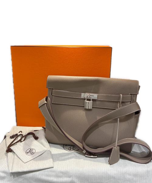 HERMES（エルメス）HERMES (エルメス) Kelly Messenger GM Bag/ケリーメッセンジャーGM エトゥープ サイズ:GMの古着・服飾アイテム