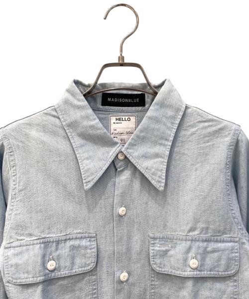 MADISON BLUE（マディソンブルー）MADISON BLUE (マディソンブルー) MADAME WORK SH CHAMBRAY SH インディゴ サイズ:Ｓの古着・服飾アイテム
