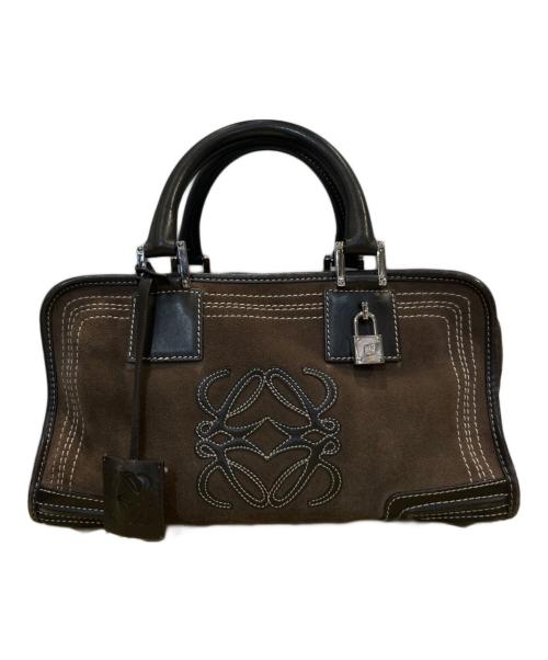 LOEWE（ロエベ）LOEWE (ロエベ) アマソナ28/ハンドバッグ ブラウンの古着・服飾アイテム