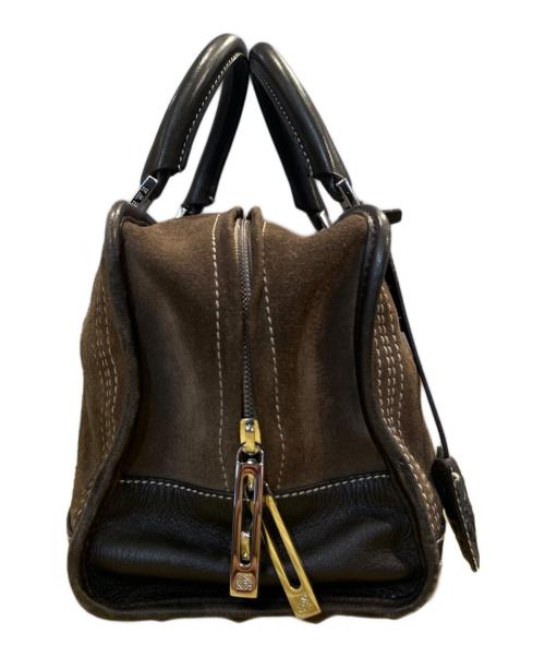 LOEWE（ロエベ）LOEWE (ロエベ) アマソナ28/ハンドバッグ ブラウンの古着・服飾アイテム