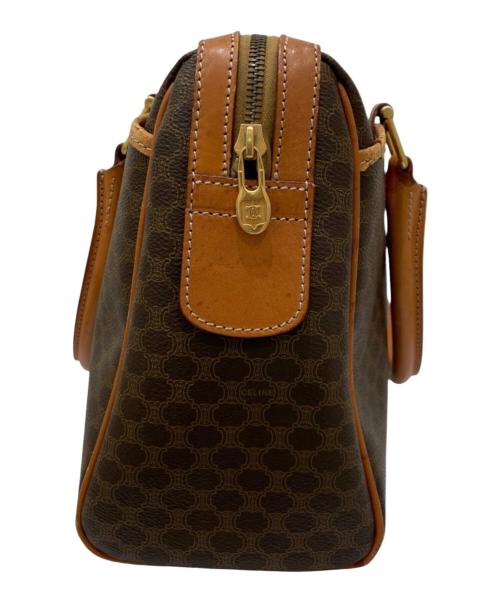 CELINE（セリーヌ）CELINE (セリーヌ) マカダム ミニボストンバッグ ブラウンの古着・服飾アイテム