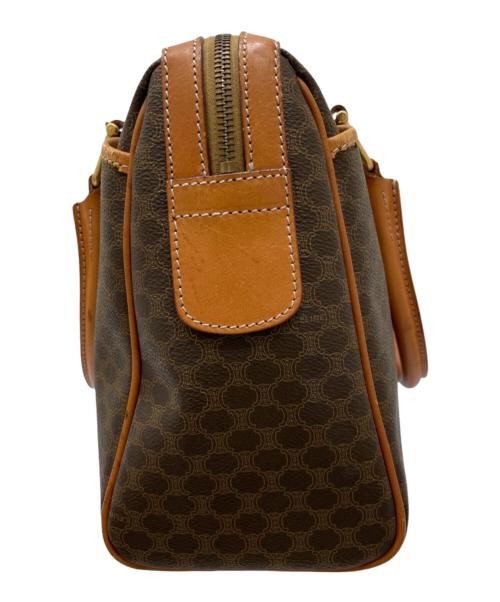 CELINE（セリーヌ）CELINE (セリーヌ) マカダム ミニボストンバッグ ブラウンの古着・服飾アイテム