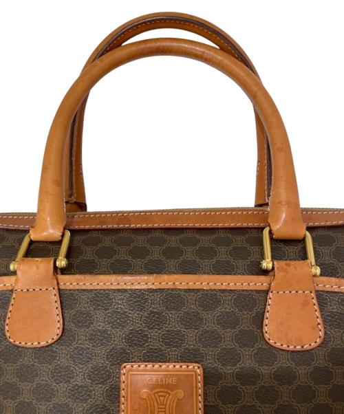 CELINE（セリーヌ）CELINE (セリーヌ) マカダム ミニボストンバッグ ブラウンの古着・服飾アイテム