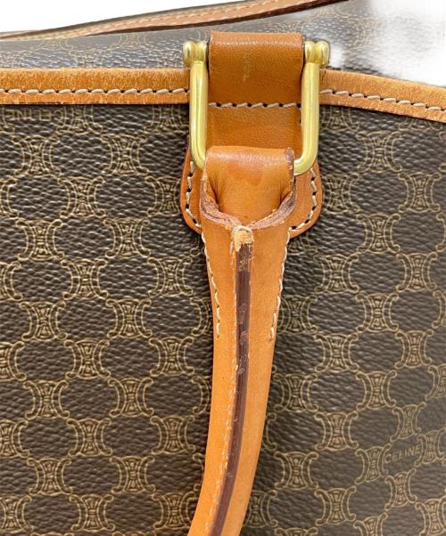 CELINE（セリーヌ）CELINE (セリーヌ) マカダム ミニボストンバッグ ブラウンの古着・服飾アイテム