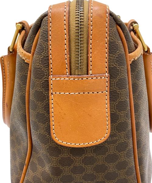 CELINE（セリーヌ）CELINE (セリーヌ) マカダム ミニボストンバッグ ブラウンの古着・服飾アイテム