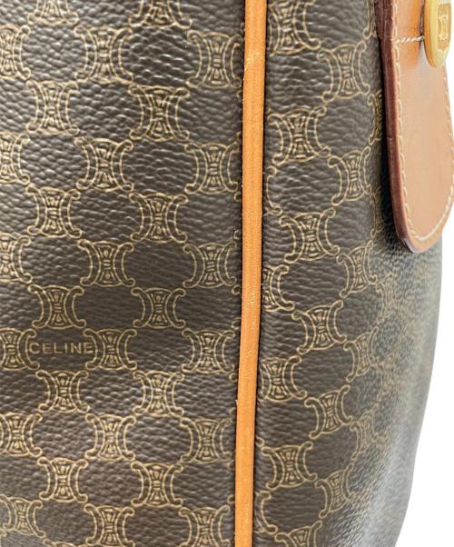 CELINE（セリーヌ）CELINE (セリーヌ) マカダム ミニボストンバッグ ブラウンの古着・服飾アイテム