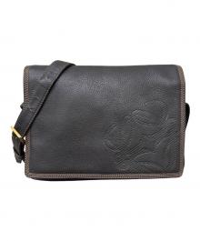 LOEWE（ロエベ）の古着「アナグラム フラップショルダーバッグ」｜グレー