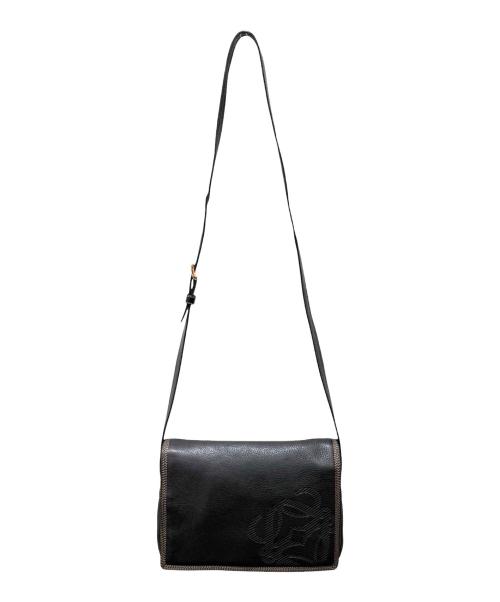 LOEWE（ロエベ）LOEWE (ロエベ) アナグラム フラップショルダーバッグ グレーの古着・服飾アイテム