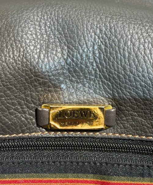LOEWE（ロエベ）LOEWE (ロエベ) アナグラム フラップショルダーバッグ グレーの古着・服飾アイテム