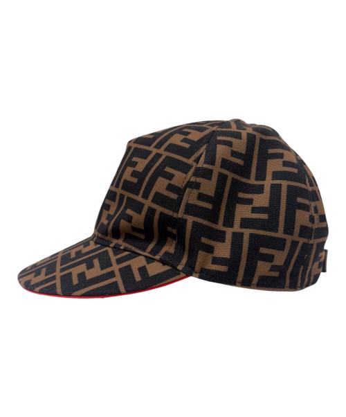 FENDI（フェンディ）FENDI (フェンディ) Fendirama Baseball Cap / キャップ ブラウン サイズ:58cmの古着・服飾アイテム