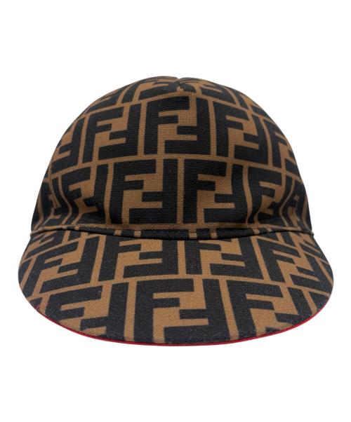 FENDI（フェンディ）FENDI (フェンディ) Fendirama Baseball Cap / キャップ ブラウン サイズ:58cmの古着・服飾アイテム