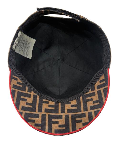 FENDI（フェンディ）FENDI (フェンディ) Fendirama Baseball Cap / キャップ ブラウン サイズ:58cmの古着・服飾アイテム