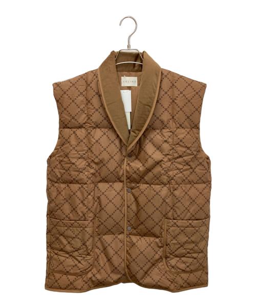CELINE（セリーヌ）CELINE (セリーヌ) ダウンベスト ブラウン サイズ:Mの古着・服飾アイテム