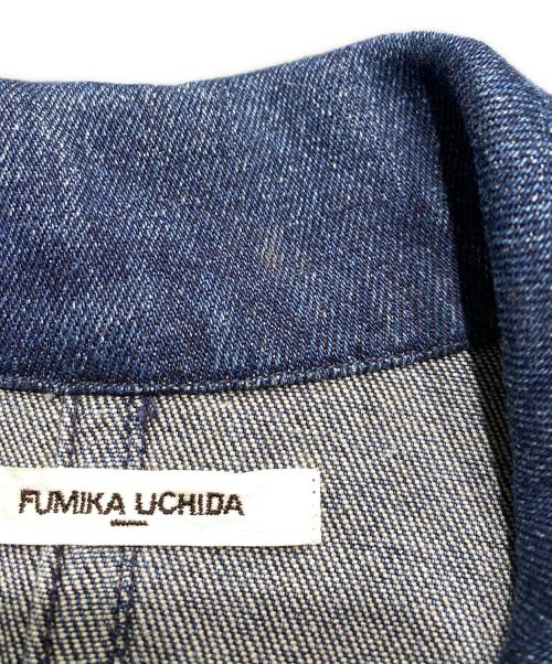 FUMIKA UCHIDA（フミカウチダ）FUMIKA UCHIDA (フミカウチダ) STRETCH DENIM MICRO MINI DRESS インディゴ サイズ:36の古着・服飾アイテム