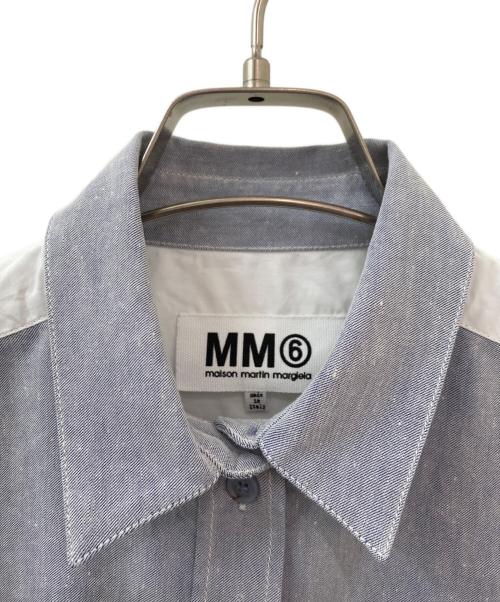MM6 Maison Margiela（エムエムシックスメゾンマルジェラ）MM6 Maison Margiela (エムエムシックスメゾンマルジェラ) ノースリーブシャツ・ショーツ スカイブルー サイズ:38の古着・服飾アイテム