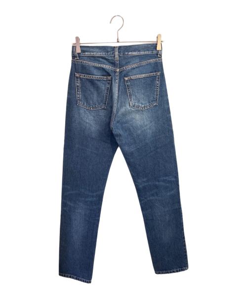 Saint Laurent Paris（サンローランパリ）Saint Laurent Paris (サンローランパリ) 5ポケット ロゴエンブロイダリー デニムパンツ インディゴ サイズ:63.5cm (W25)の古着・服飾アイテム