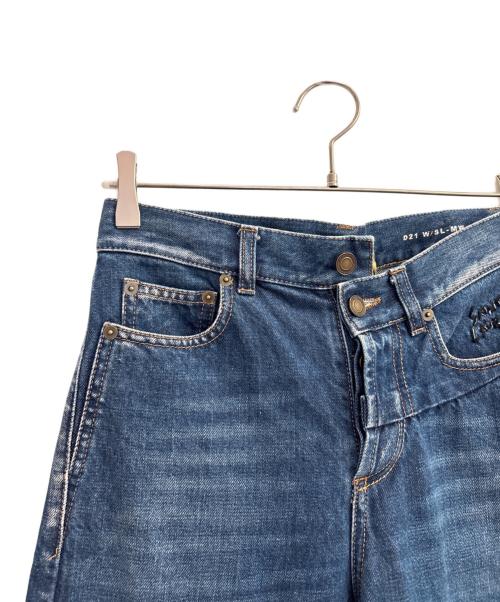 Saint Laurent Paris（サンローランパリ）Saint Laurent Paris (サンローランパリ) 5ポケット ロゴエンブロイダリー デニムパンツ インディゴ サイズ:63.5cm (W25)の古着・服飾アイテム