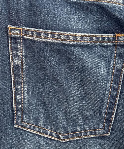 Saint Laurent Paris（サンローランパリ）Saint Laurent Paris (サンローランパリ) 5ポケット ロゴエンブロイダリー デニムパンツ インディゴ サイズ:63.5cm (W25)の古着・服飾アイテム