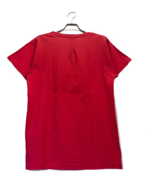 Saint Laurent Paris（サンローランパリ）Saint Laurent Paris (サンローランパリ) パラディウムスタープリントクルーネックTシャツ レッド サイズ:XSの古着・服飾アイテム