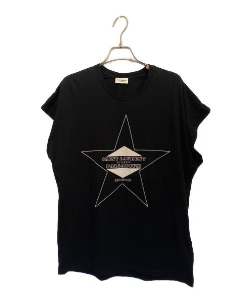 Saint Laurent Paris（サンローランパリ）Saint Laurent Paris (サンローランパリ) プリントTシャツ ブラック サイズ:XSの古着・服飾アイテム