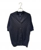 LOUIS VUITTONルイ ヴィトン）の古着「Monogram Short Sleeve Knit Cardigan/モノグラム 半袖ニットカーディガン/RW252WW SXX FTKC26」｜ブラック