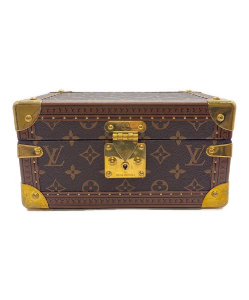 LOUIS VUITTON（ルイ ヴィトン）LOUIS VUITTON (ルイ ヴィトン) コフレ・トレゾール24/ジュエリーケースモノグラムキャンバス/Sロック/ジュエリーケース/トランクケース/ハードケース 内側スカイブルー サイズ:24の古着・服飾アイテム