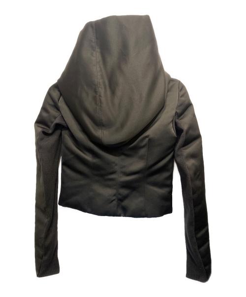 RICK OWENS（リックオウエンス）RICK OWENS (リックオウエンス) クロップドパーカー ブラック サイズ:38の古着・服飾アイテム