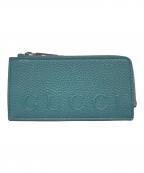 GUCCIグッチ）の古着「ロゴジップカードコインケース」｜スカイブルー