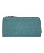 GUCCIグッチ）の古着「ロゴジップカードコインケース」｜スカイブルー