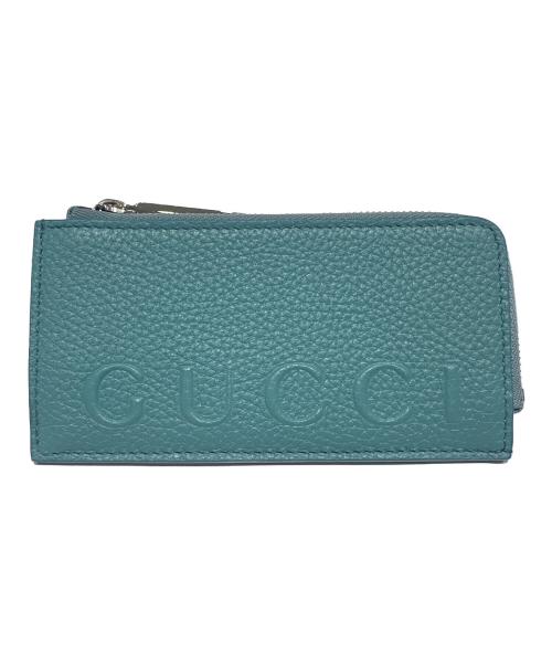 GUCCI（グッチ）GUCCI (グッチ) ロゴジップカードコインケース スカイブルーの古着・服飾アイテム