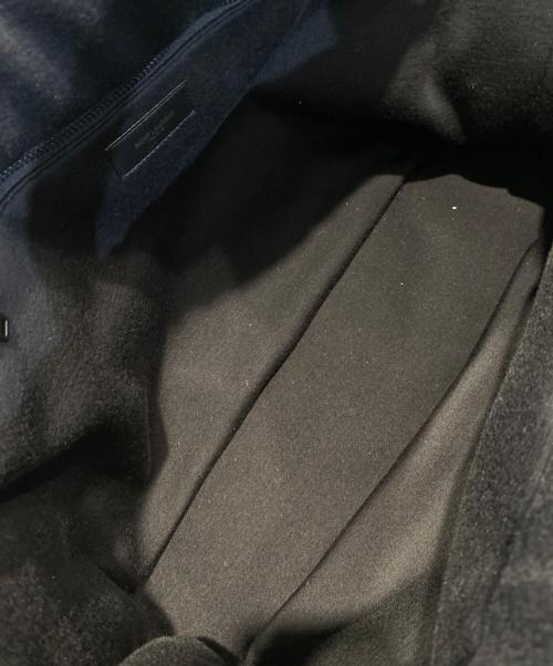 Saint Laurent Paris（サンローランパリ）Saint Laurent Paris (サンローランパリ) ジャージー ハンドバッグ ブラックの古着・服飾アイテム