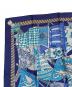 中古・古着 HERMES (エルメス) カレ90《Etendards et Bonnieres（ボニエールの旗）》 ブルー サイズ:90：40000円