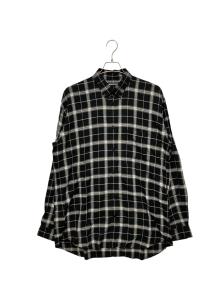 BALENCIAGA（バレンシアガ）の古着「チェックシャツ」｜ブラック