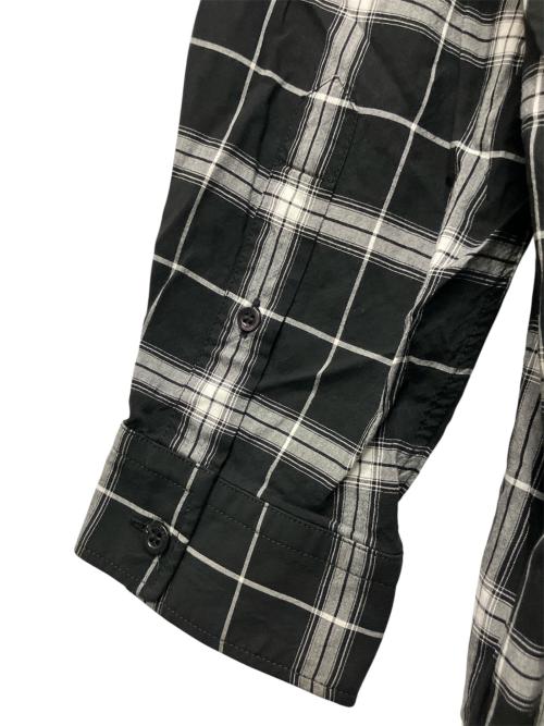 BALENCIAGA（バレンシアガ）BALENCIAGA (バレンシアガ) チェックシャツ ブラック サイズ:39の古着・服飾アイテム